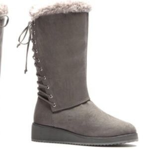 Olive Street Gray Women's Winter Boots